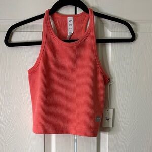 NWT - Cream Yoga Coral Ribbed Tank Top